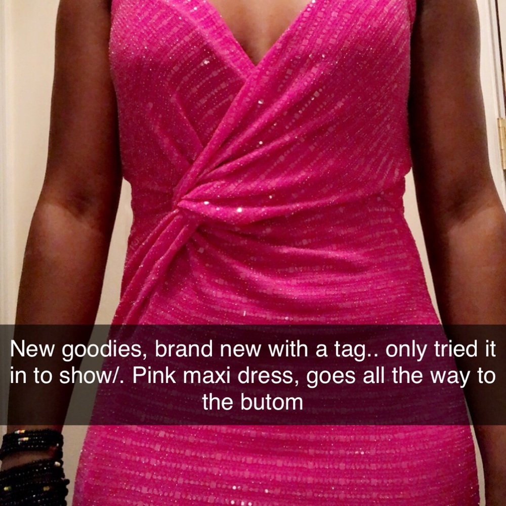Pink maxi dress